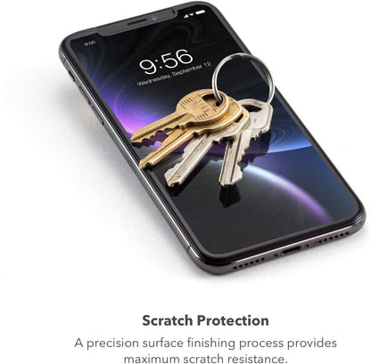 ZAGG InvisibleShield Glass+ Screen Protector – High-Definition Tempered Glass Made for Apple iPhone SE – Impact &amp; Scratch Protection, Clear iPhone SE2 Protector