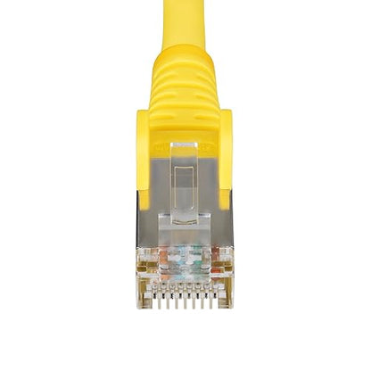 StarTech.com 50ft Yellow CAT6a Ethernet Cable, Snagless RJ45, 10GbE, 100W PoE++, S/FTP, 500MHz, 27AWG Pure Bare Copper, LSZH Yellow 50 ft.