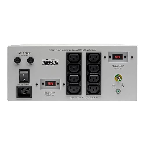 Tripp Lite By Eaton Isolator Series Dual-voltage 115/230v 1800w 60601-1 Medical-grade Isolation Transformer, C20 Inlet, 8 C13 Outlets - 1800 Va - 120 V Ac, 230 V Ac Input - 115 V Ac, 230 V Ac Output