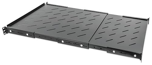 Intellinet 19" Fixed Extending Shelf Black 19 Inch Fixed Extending Shelf, 1U