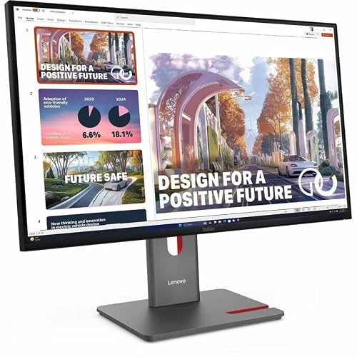 Lenovo ThinkVision P27QD-40 27 Class WQHD LED Monitor - 16:9 - Raven Black