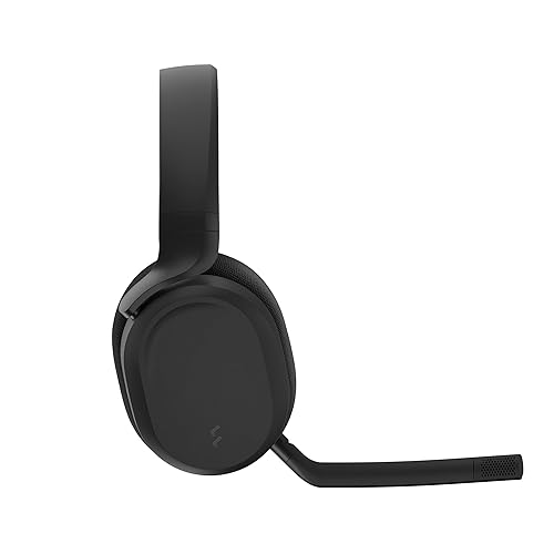 Fractal Design Gaming Headset - Stereo - Wired/Wireless - Bluetooth/RF - 131.2 ft - 20 Hz to 20 kHz - Over-the-head - Binaural - Circumaural - Noise Cancelling, Uni-directional, Omni-directional Microphone - Dark