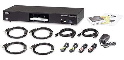 ATEN CS1942DP 2-Port USB 3.0 4K 60Hz DisplayPort Dual Monitor Display KVMP Switch