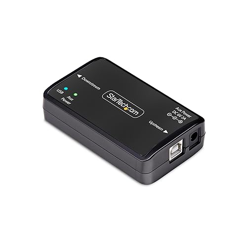StarTech.com USB Galvanic Isolator 6KV, Electrical Noise Isolator, IP40, DIN Rail, Isolated Power Filter, USB 2.0/1.1, TAA