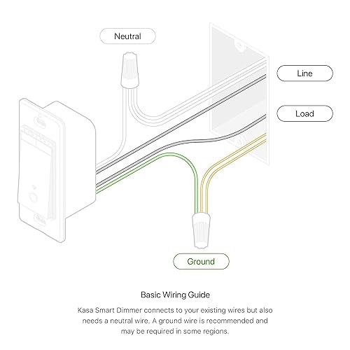 Kasa Smart Single Pole Dimmer Switch by TP-Link (HS220) -Dimmer Light Switch for LED Lights, Works with Alexa and Google Home, 1-Pack , White ( Packaging May Vary ) Smart Dimmer Switch Dimmer Switch