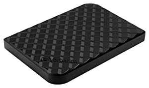 Verbatim 1TB Store 'n' Go Portable Hard Drive, USB 3.0, Diamond Black 97395 Black 1TB