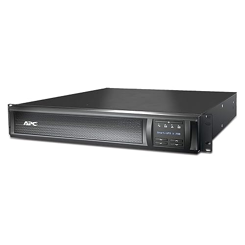APC Network UPS, 750VA Smart-UPS Sine Wave UPS with Extended Run Option, SMX750CNC, Network Management Card, Tower/2U Rackmount Convertible, Line-Interactive, 120V 750VA + NMC