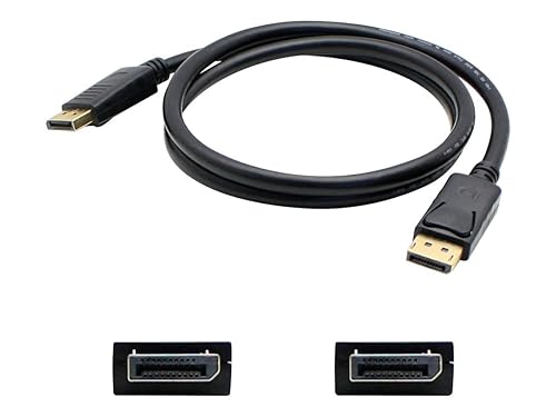 AddOn 20ft DisplayPort 1.2 Male to DisplayPort 1.2 Male Black Cable For Resolution Up to 3840x2160 (4K UHD) - 100% compatible and guaranteed to work