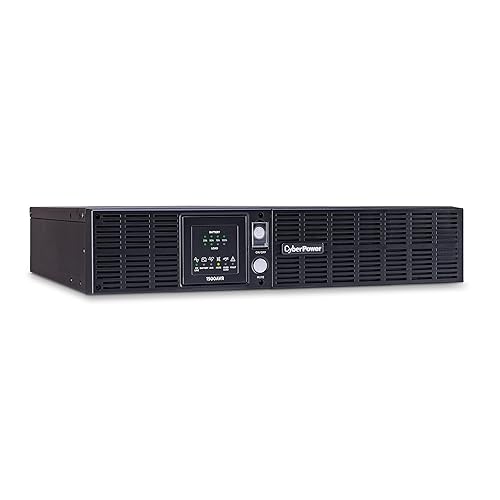 CyberPower CPS1500AVR Smart App LCD UPS System, 1500VA/900W, 8 Outlets, AVR, 2U Rack/Tower