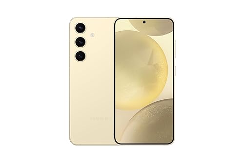 Samsung Galaxy S24 5G - Amber Yellow 128GB, AI Enabled, 120 Hz AMOLED Display, 50MP Camera, 8K Video, Nightography (Unlocked, CAD Version & Warranty) Amber Yellow 128 GB S24 Phone Only