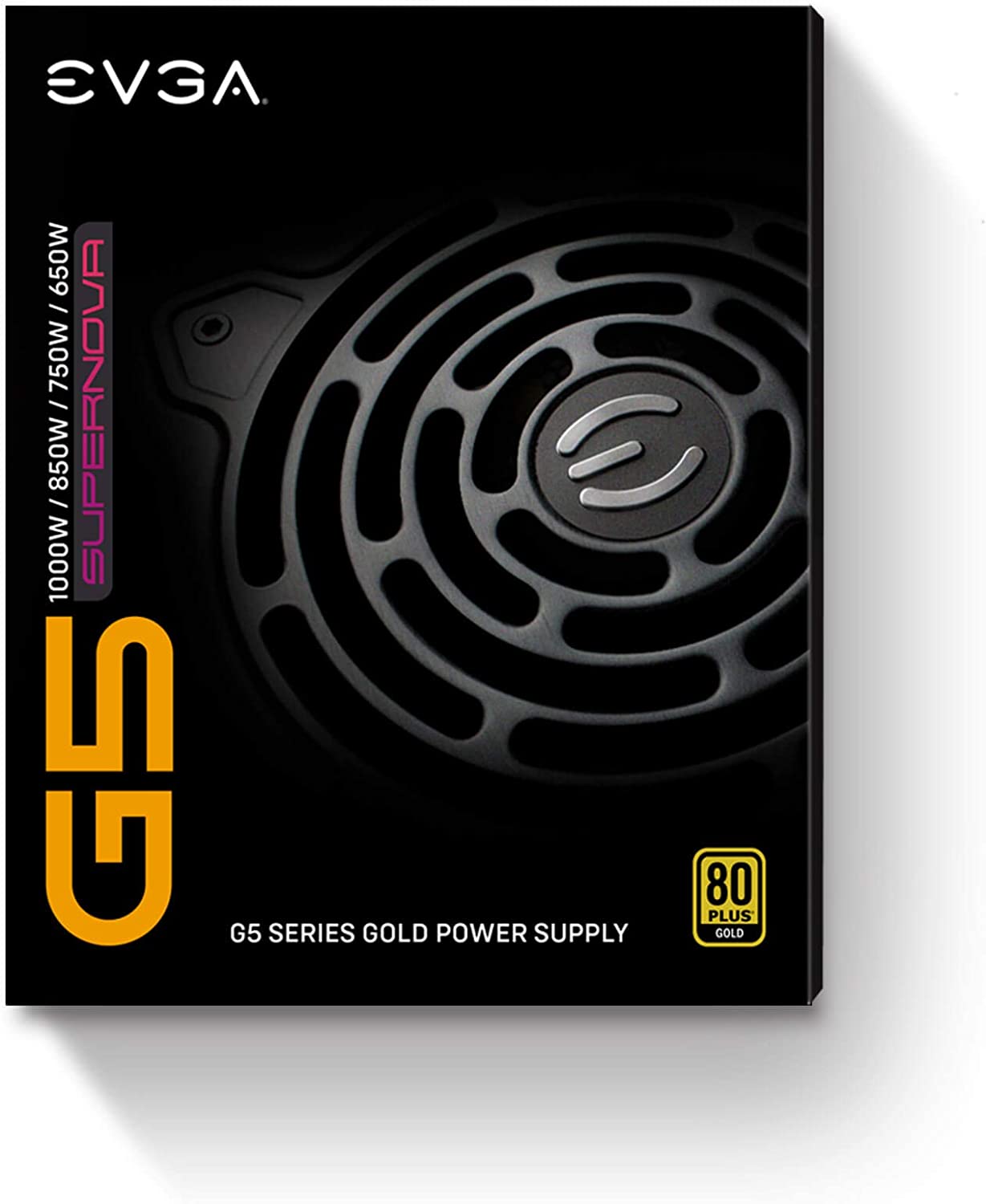 EVGA 220-G5-0750-X1 Super Nova 750 G5, 80 Plus Gold 750W, Fully Modular, ECO Mode with Fdb Fan, 10 Year Warranty, Compact 150mm Size, Power Supply 750W G5 Power Supply