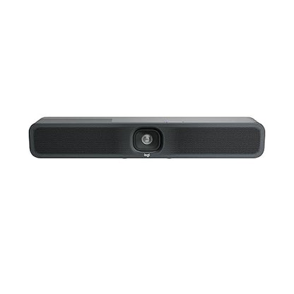Logitech MeetUp 2 All-in-One USB Conference Room Camera, Compact Video Bar with Built-in AI Features, Works with Microsoft Teams, Zoom Rooms, Google Meet, and More