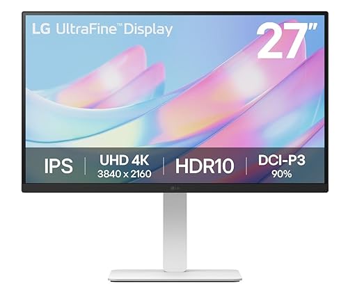 LG 27" 4K UHD Ultrafine™ IPS Monitor (27US550-W), 3840 x 2160 Display, 5ms, 60Hz, HDR 10