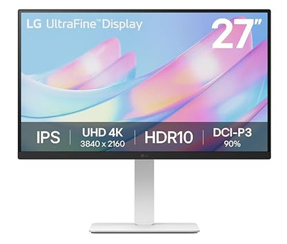 LG 27" 4K UHD Ultrafine™ IPS Monitor (27US550-W), 3840 x 2160 Display, 5ms, 60Hz, HDR 10