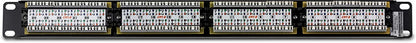 TRENDnet 24-Port Cat6 Unshielded Patch Panel, Wallmount or Rackmount, Compatible with Cat3,4,5,5e,6 Cabling, For Ethernet, Fast Ethernet, Gigabit Applications, Black, TC-P24C6