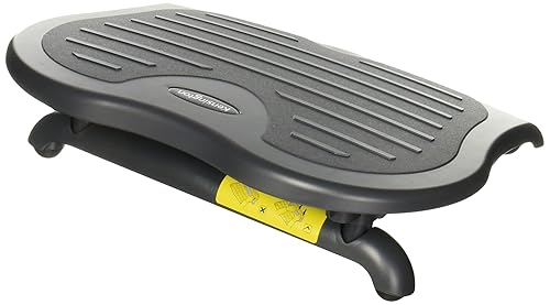 Kensington K56152 SoleSaver Ergonomic Footrest - Non-skid - Graphite