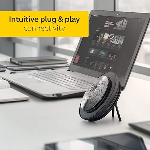 Jabra Speak 710 UC Wireless Bluetooth Speaker for Softphone and Mobile Phone – Easy Setup, Portable Speaker for Holding Meetings Anywhere with Immersive Sound, UC Optimized Speak 710 UC Optimized