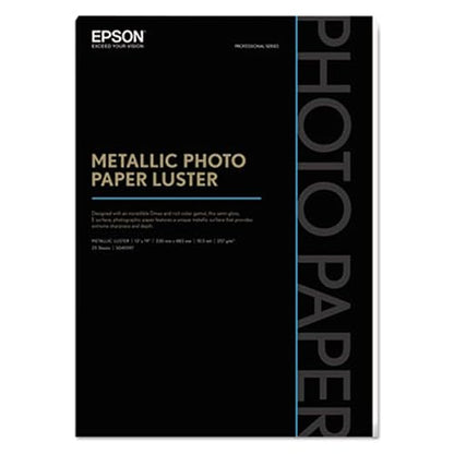 Epson Metallic Photo Paper Luster White 13x19 25 S