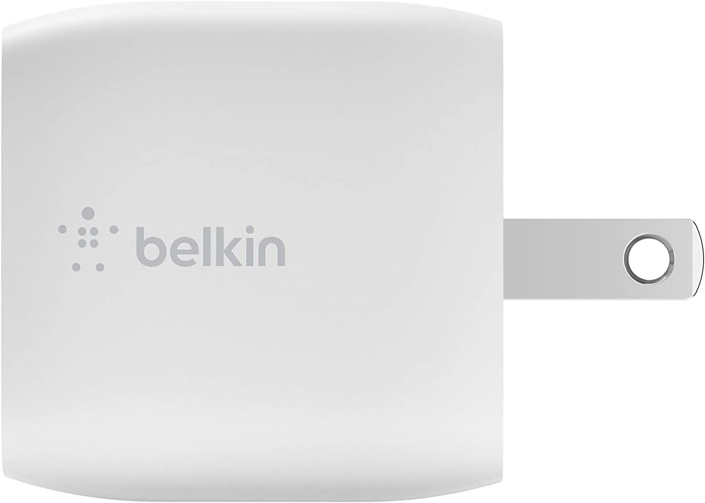 Belkin USB C 30W GaN Wall Charger, Fast Charging Adapter with Power Delivery, GaN, Folding Prongs Compatible with iPhone 14, 14 Plus, 14 Pro, 14 Pro Max, 13, 13 Mini, SE, 12, iPad Pro, Air, Mini Standalone USB-C GaN Cube