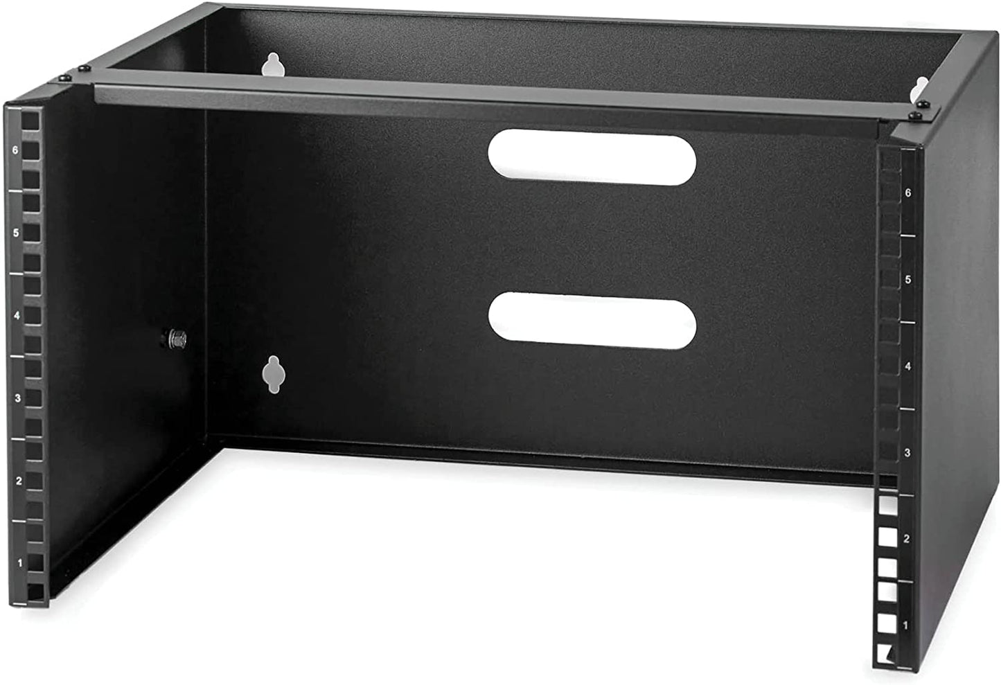 StarTech.com 6U Wall Mount Network Rack - 14 Inch Deep (Low Profile) - 19" Patch Panel Bracket for Shallow Server and IT Equipment, Network Switches - 44lbs/20kg Weight Capacity, Black (WALLMOUNT6) 6U Panel Bracket