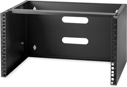 StarTech.com 6U Wall Mount Network Rack - 14 Inch Deep (Low Profile) - 19" Patch Panel Bracket for Shallow Server and IT Equipment, Network Switches - 44lbs/20kg Weight Capacity, Black (WALLMOUNT6) 6U Panel Bracket