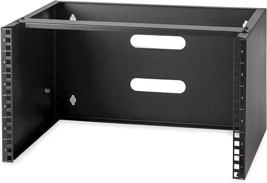 StarTech.com 6U Wall Mount Network Rack - 14 Inch Deep (Low Profile) - 19" Patch Panel Bracket for Shallow Server and IT Equipment, Network Switches - 44lbs/20kg Weight Capacity, Black (WALLMOUNT6) 6U Panel Bracket
