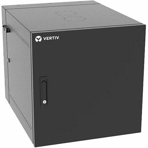 Vertiv VR Rack 12U Server Rack Enclosure | Wall Mount | 609.6x609.6x787.4mm 24x24x31in (HxWxD) | Mesh Door | Full Depth | Rack Cabinet (VR1004)