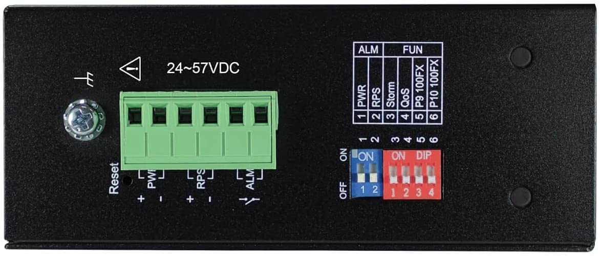 Tripp Lite Industrial 8 Port PoE+ Ethernet Switch 10/100/1000 Mbps -40° to 167°F Unmanaged TAA Compliant 30W 2 SFP DIN Mount (NGI-U08C2POE8)