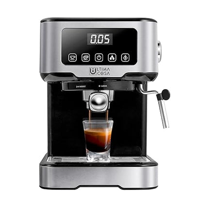 Espresso Machine 15 Bar, Ultima Cosa Espresso and Cappuccino Machine with Foaming Milk Frother, Digital Touch Screen Coffee Machine with Removable Water Tank