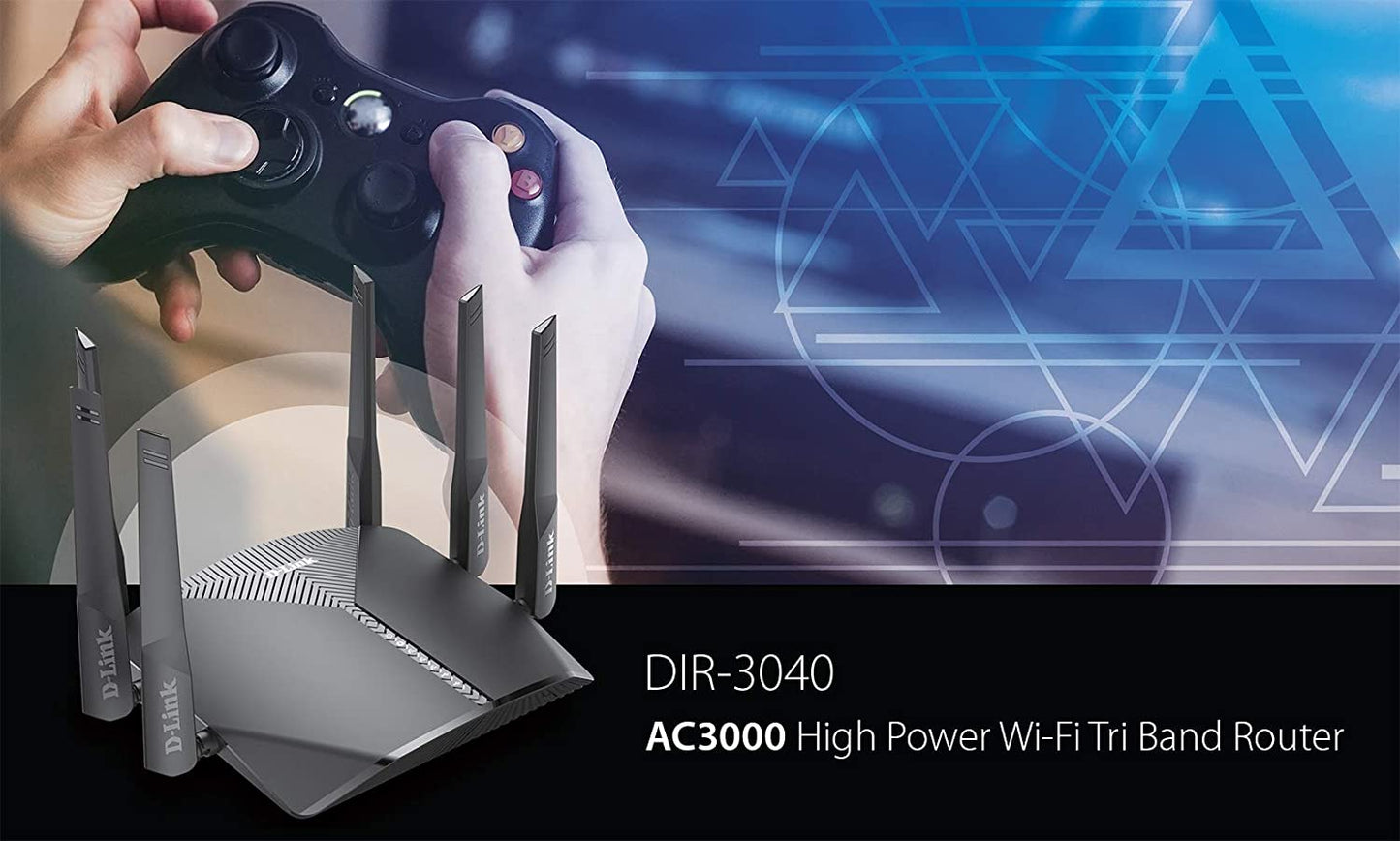 D-Link Smart AC1750 High-Power Gigabit Router With Voice Control w/Amazon Alexa Or Google Assistant, Enhanced Parental Controls, MU-MIMO Router, Dual Band AC 3000 Dual-Band