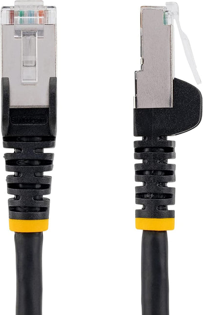 StarTech.com 9ft CAT6a Ethernet Cable - Low Smoke Zero Halogen (LSZH) - 10 Gigabit 500MHz 100W PoE RJ45 S/FTP Black Network Patch Cord Snagless w/Strain Relief (NLBK-9F-CAT6A-PATCH)