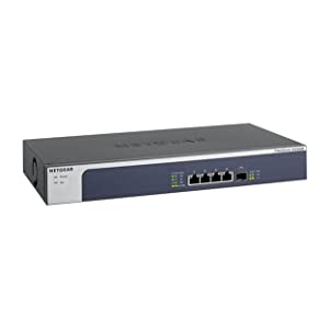 NETGEAR 5-Port 10G Multi-Gigabit Ethernet Unmanaged Switch (XS505M) - with 1 x 10G SFP+, Desktop or Rackmount, and Limited Lifetime Protection 5 port | Multi-Gig | 1xSFP