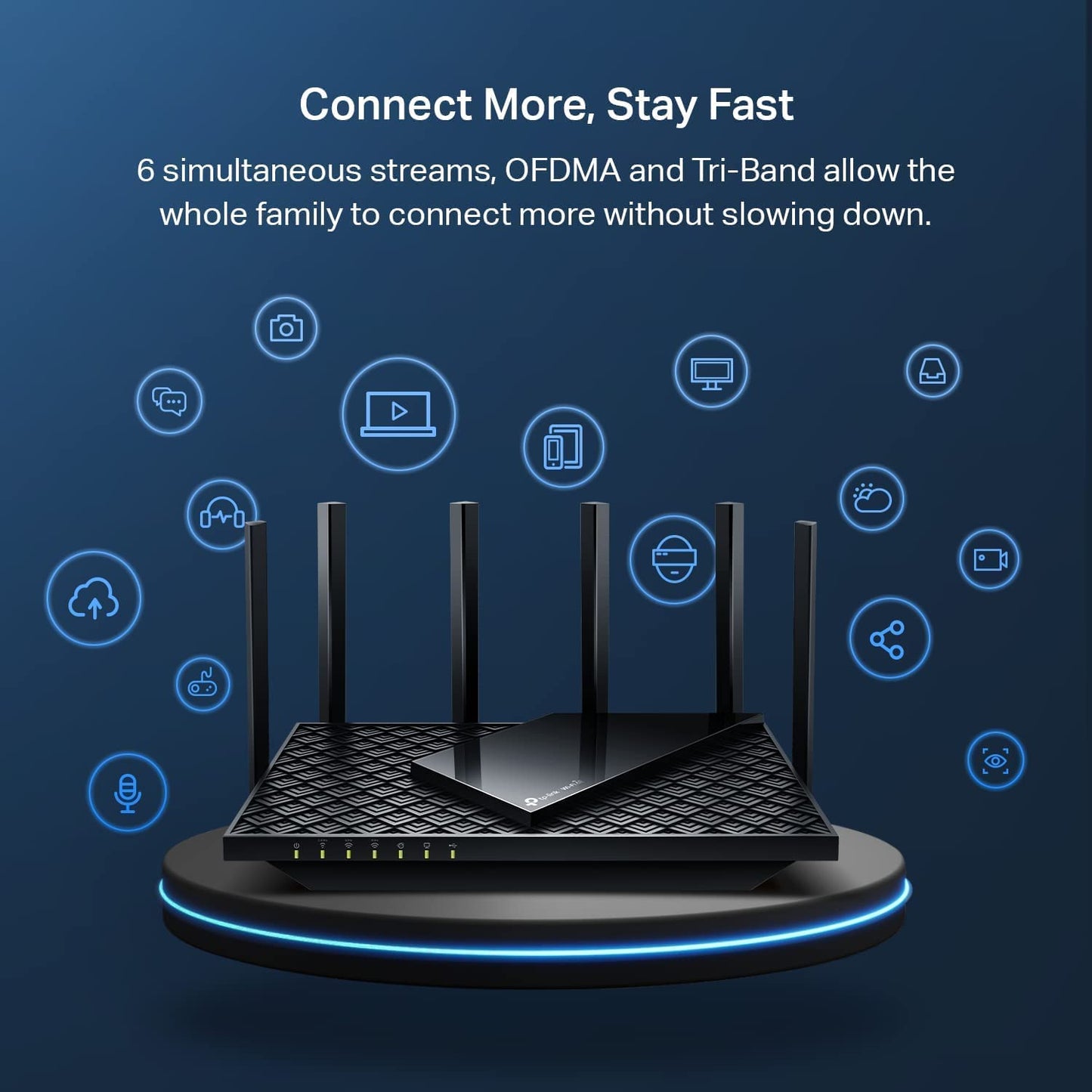 TP-Link AXE5400 Tri-Band WiFi 6E Router (Archer AXE75) - Gigabit Wireless Internet Router, AX Router for Gaming, VPN Router, WPA3 WiFi 6E|AXE5400 Tri-Band