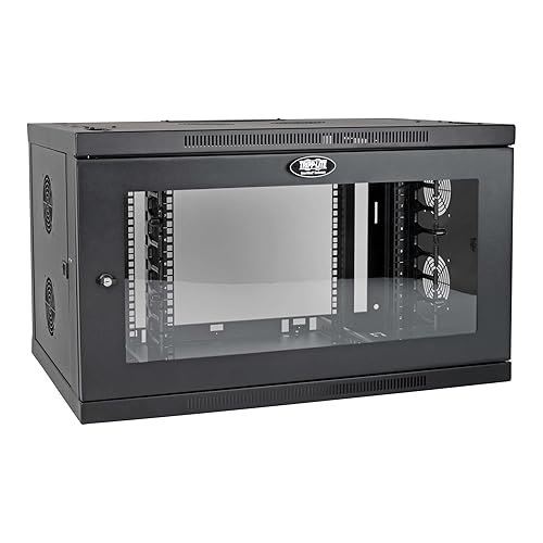 Tripp Lite Eaton Series SmartRack 9U Low-Profile Switch-Depth-Plus Wall-Mount Mini Rack Enclosure, Wide, Acrylic Window - For Server, LAN Switch, Patch Panel - 9U Rack Height x 19? Rack Width x 20.50? Rack Depth - Wall Mountable
