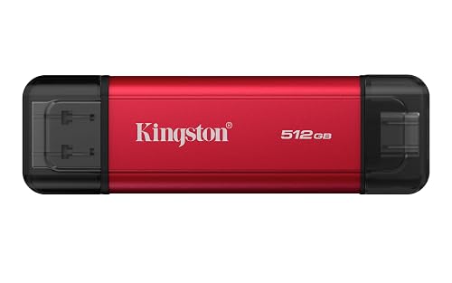 Kingston 512GB Dual USB-A/C Portable SSD | Up to 1050MB/s | USB 3.2 Gen 2 | SPSD/512GB