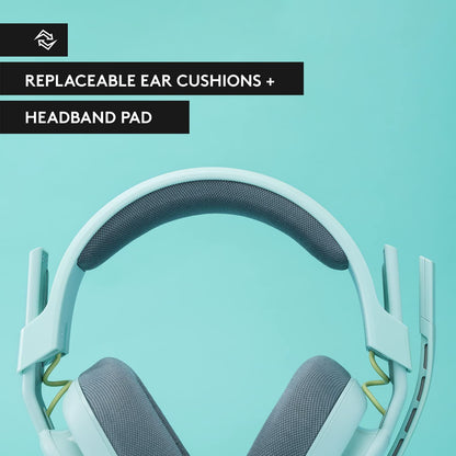 Astro gaming Astro A10 Gaming Headset Gen 2 Wired Headset - Over-Ear Gaming Headphones with flip-to-Mute Microphone, 32 mm Drivers, for Xbox Series X|S, Xbox One, Playstation 5/4, Nintendo Switch, PC, Mac - Mint Mint Gen 2 Cross Platform Headset Only