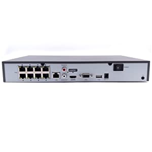 Hikvision usa Hikvision EKI-K82T46C 8 Channel Full Color Value Express Kit 4K PoE NVR w/ 2TB HDD + (6) 4MP Outdoor Turret IP Cameras w/ 2.8mm Lens