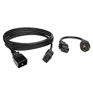 Tripp Lite Switched PDU, 8 Outlets (8 C13), C20/L6-20P Input, 8 ft. Cord, 3.3-3.8kW, 1U Rack-Mount Single-Phase PDU (PDUMH20HVNET)