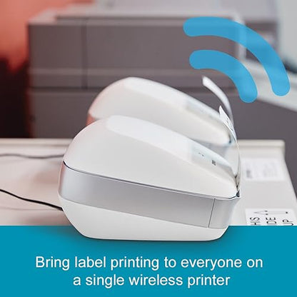DYMO LabelWriter Wireless Printer, White (1981698) 1-PACK White Standard Packaging