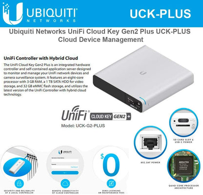 Ubiquiti networks Ubiquiti UniFi Cloud Key Gen2 Plus (UCK-G2-PLUS), Single