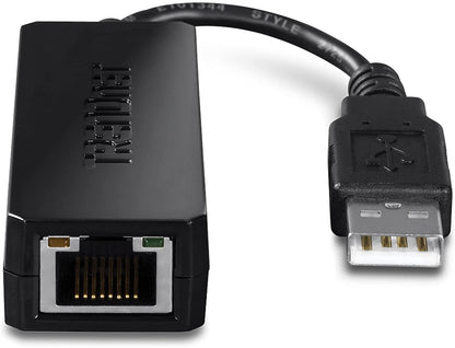 TRENDnet USB 2.0 to 10/100 Fast Ethernet LAN Wired Network Adapter for MacBook, TU2-ET100, ChromeBook, Windows 8.1 and Earlier, Linux, and Specific Android Tablets, ASIX AX88772A Chipset USB 2.0 10/100 Mbps Ethernet