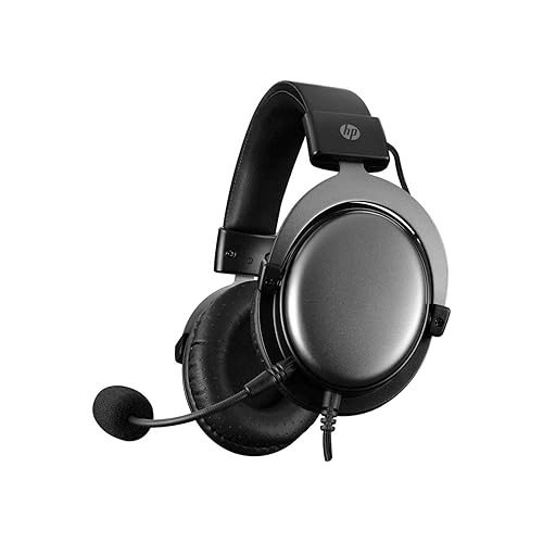 HP - Wired Stereo Gaming Headset with Microphone and Volume Control, 2 Meter Cable, Black