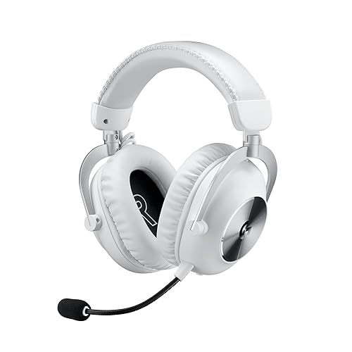 Logitech G PRO X 2 Lightspeed Wireless Gaming Headset: Detachable Boom Mic, 50mm Graphene Drivers, DTS:X Headphone 2.0—7.1 Surround, Bluetooth/USB/3.5mm Aux - White White G Pro X 2 Classic Wireless