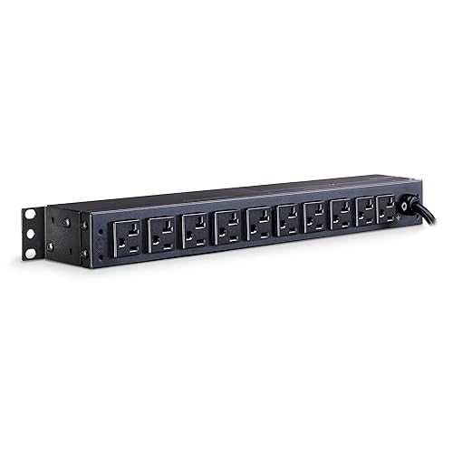 CyberPower PDU20M2F10R 12-Outlets Rack Mount 1U 20A Metered Power Distribution Unit