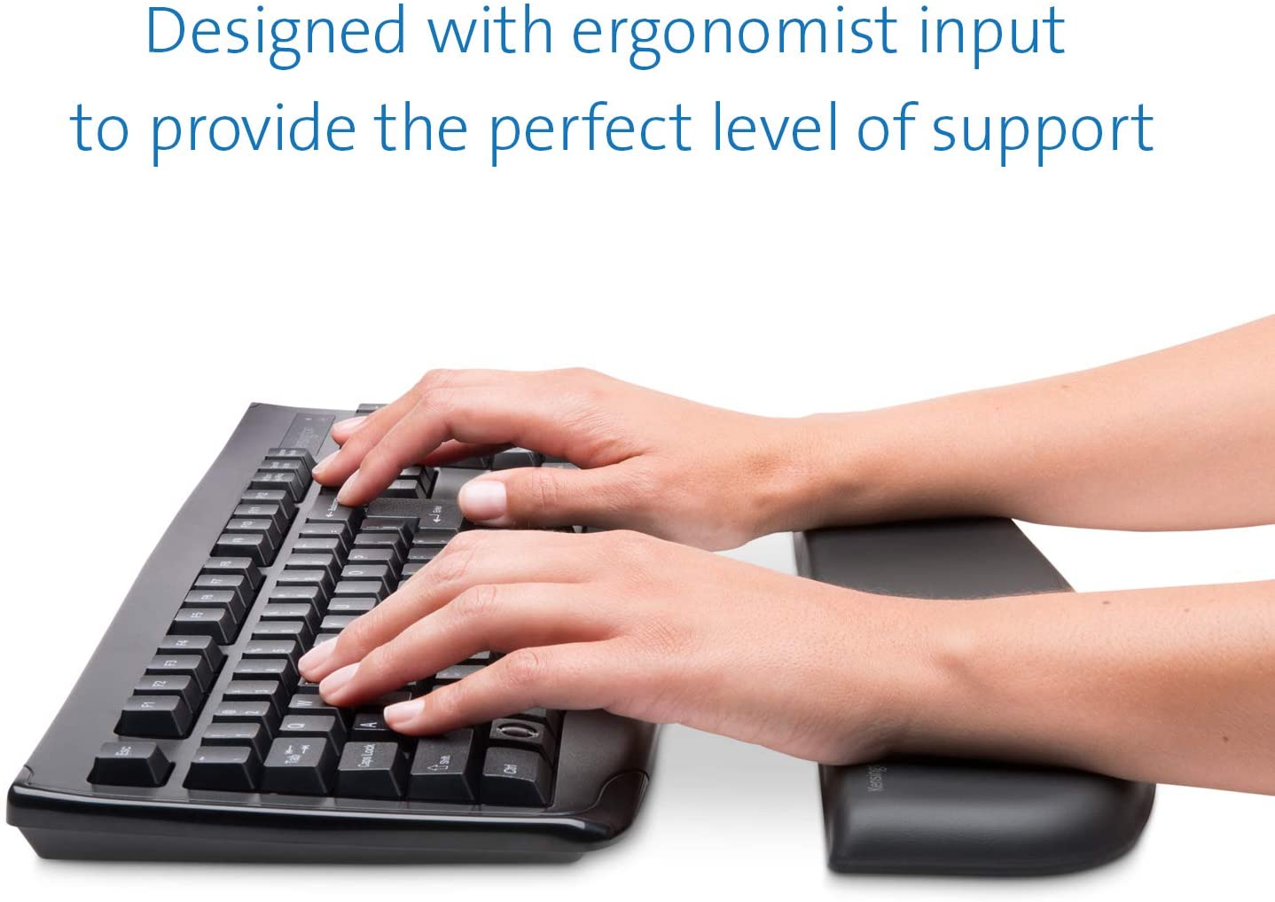 Kensington ErgoSoft Wrist Rest for Standard Keyboards, Black (K52799WW) Keyboard Wrist Rest Standard