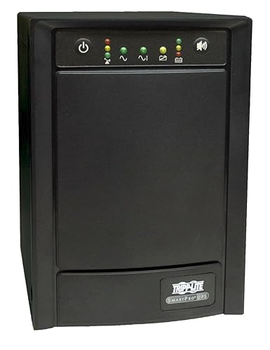 Tripp Lite SMART750SLT 750VA 500W UPS Smart Tower AVR 100/110/120V USB DB9 SNMP RJ45, 8 Outlets 750VA / Network Option
