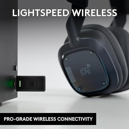 Logitech G Astro A30 Lightspeed Wireless Gaming Headset, Bluetooth, Dolby Atmos/3D Audio Compatible, Detachable Boom, 27h Battery, for PS5, PS4, Xbox, Nintendo Switch, PC, Android - Navy Blue Headset PS5, PS4, PC/Mac