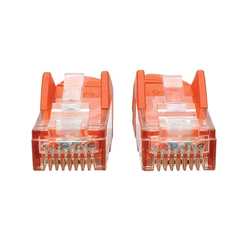 Tripp Lite N201-050-or Cat6 Gigabit Ethernet Snagless Molded Patch Cable 24 AWG 550MHz Premium UTP, Orange, RJ45 M/M 50' 50-ft. Orange