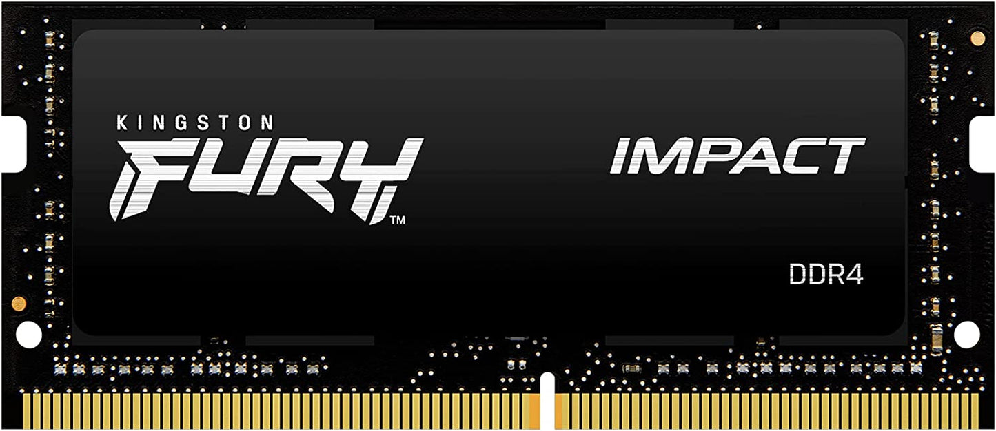 Kingston FURY Laptop Memory DDR4 3200MHz 8GB x 2 Kingston FURY Impact CL20 1.2V SODIMM KF432S20IBK2/16 Kit of 2 3200MHz 16 GB