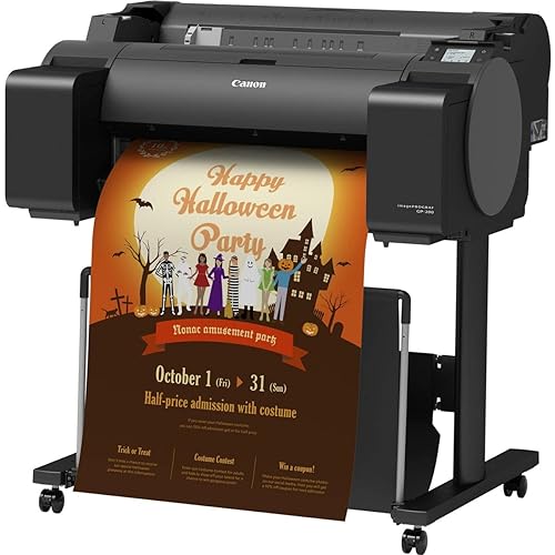 Canon imagePROGRAF GP-200 24-Inch Large Format Printer with 5-Color Pigment Based Ink Plus Fluorescent Pink Ink and Built-In Hard Drive